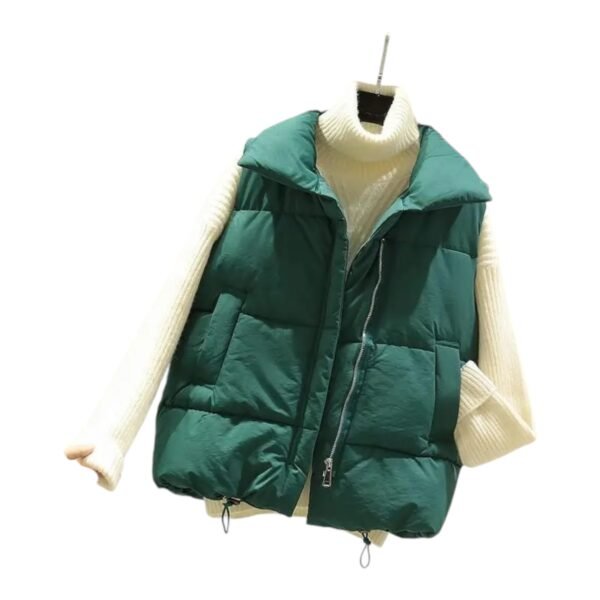 Puffer Vest with Waist Toggles