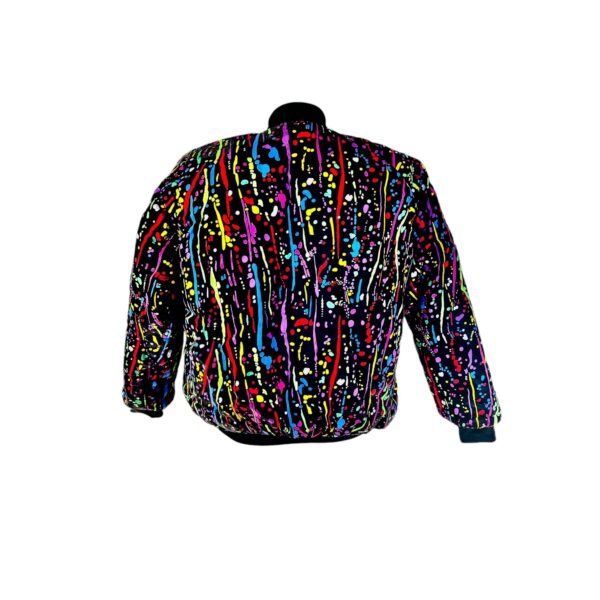 Female Double Lined Ankara Bomber Jacket - Image 6