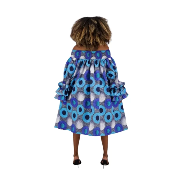 Smoked Off The Shoulder Midi Dress - Image 3