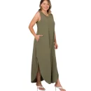 Plus Sleeveless Maxi Dress