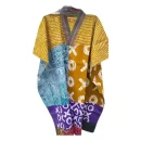 Colorful Patterned Short Adire Bubu Dress