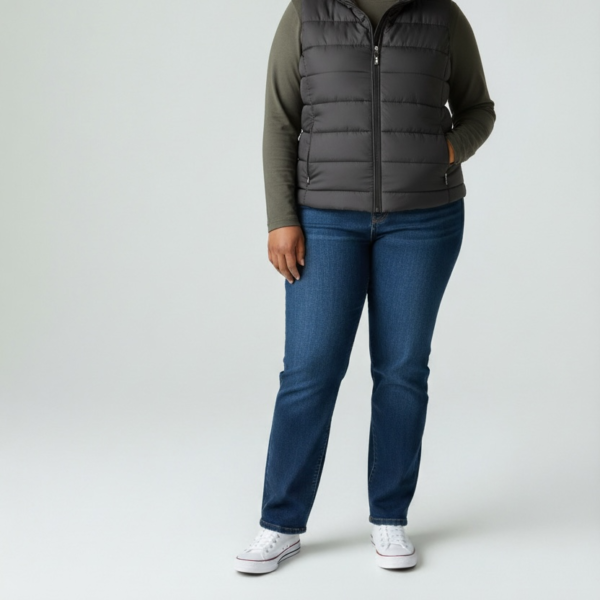 Puffer Vest with Waist Toggles