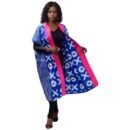 Adire With Aso Oke Trimming Kimono