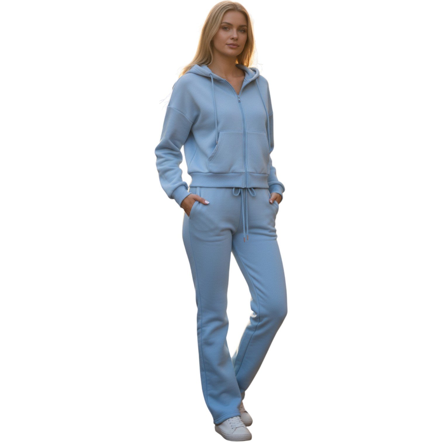 Women’s Premium Zip-Up Hoodie & Jogger Set – Cozy Lounge Tracksuit - Image 7