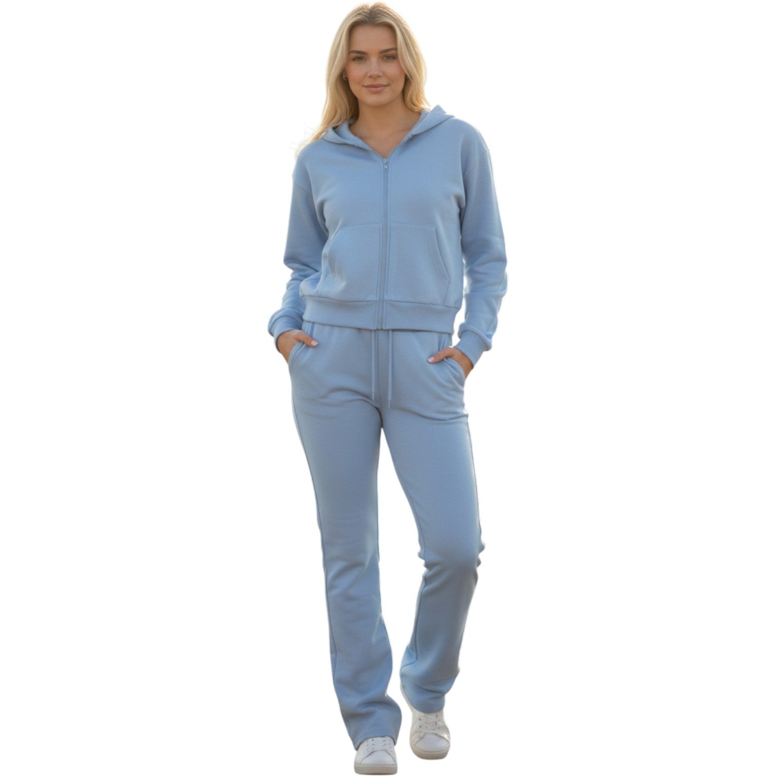 Women’s Premium Zip-Up Hoodie & Jogger Set – Cozy Lounge Tracksuit - Image 8