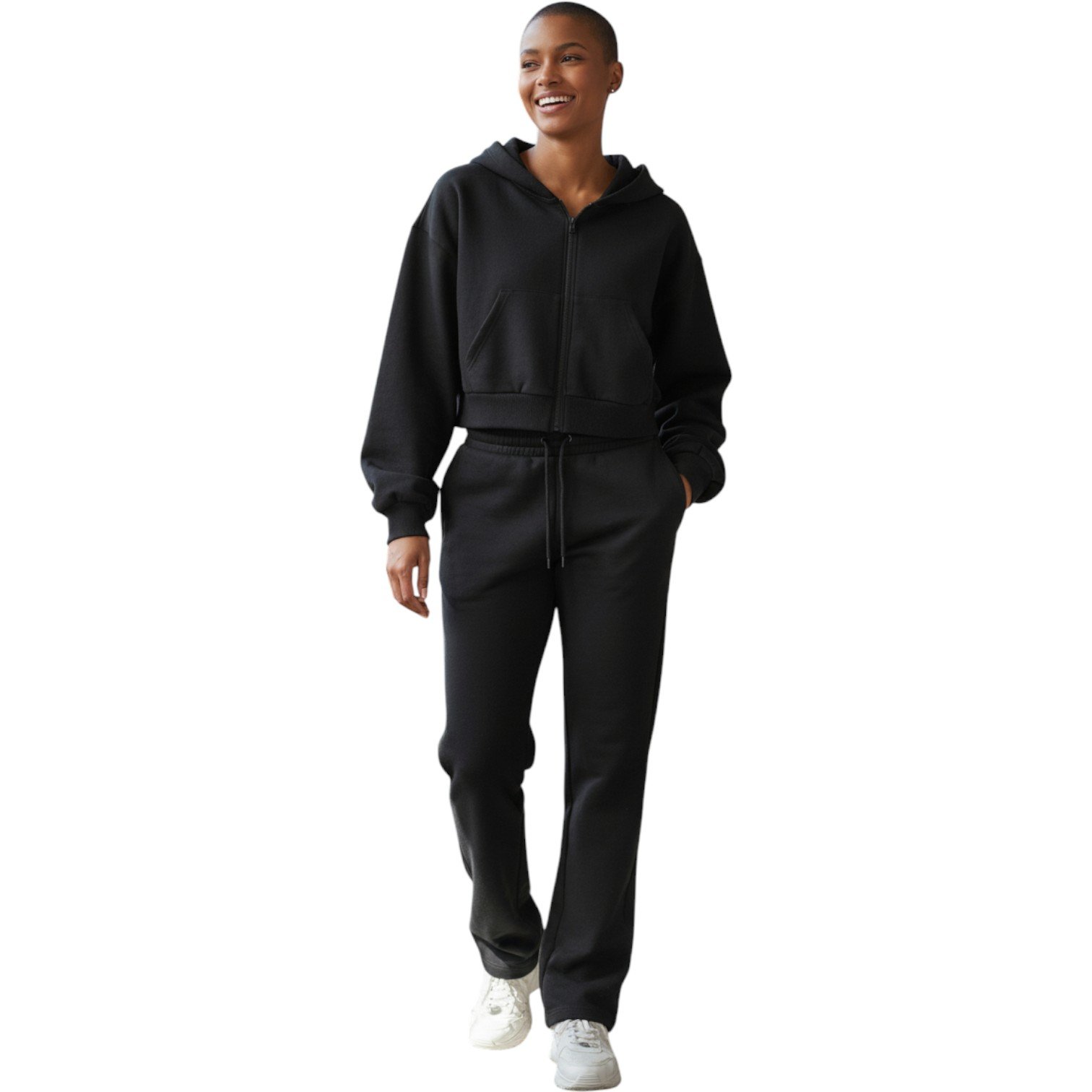 Women’s Premium Zip-Up Hoodie & Jogger Set – Cozy Lounge Tracksuit - Image 4